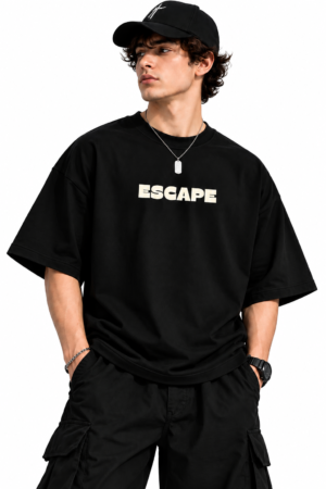 ESCAPE MONEY Graphic Oversized Tee