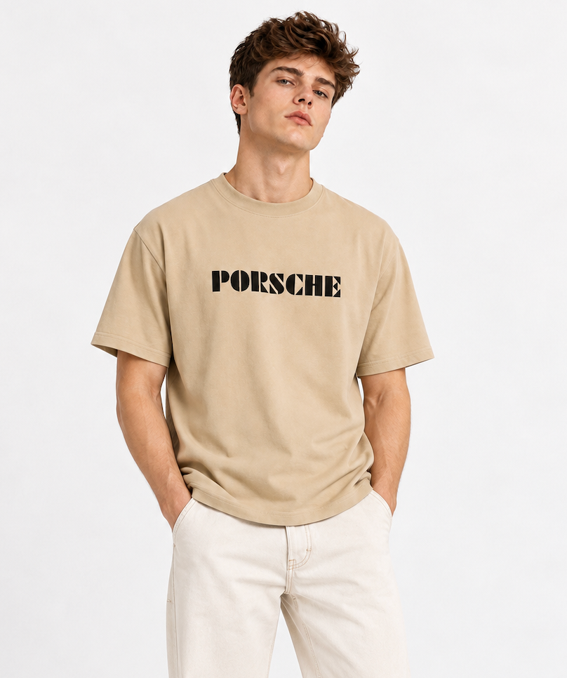 PORSCHE Graphic Oversized Tee 4 PORSCHE Graphic Oversized Tee - Image 4